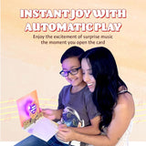 Mothers Day Card W/ Lights & Music - Pop Up Mothers Day Card For Wife, Happy Mothers Day Card From Husband, Mothers Day Card From Daughter, 1 Mothers Day Pop Up Card Greeting Card (Sunflower)