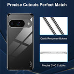 Pixel 9 Clear Case, Ultra Slim Lightweight Anti-Shock Silicone Bumper