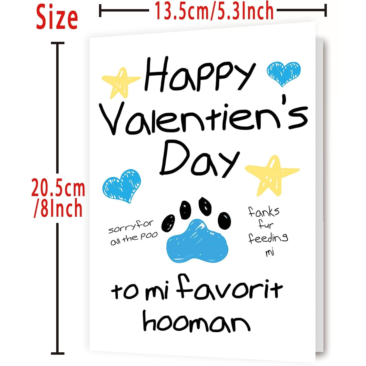 Funny Pun Dog Valentines Day Card, Best Gift Ideas For Dog Cat Lover Owner