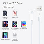 CarPlay USB A to USB C Cable for iPhone 15/15 Pro Max/iPad, 3.3ft White