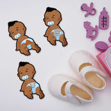 Baby Shower Scratch Off Game Cards - 40 Shape African American Poopie Lottery Tickets For Party Games - Who Got Poopie Great Icebreaker Ideas