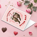 Lovely Otter Valentines Day Card, Funny Valentines Card For Wife,Husband,Couple,Boyfriend,Girlfriend,Romantic Valentines Day Gift For Him Her