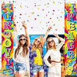 60s Hippie Party Scene Setters & Groovy Porch Sign for Rock Star Birthday