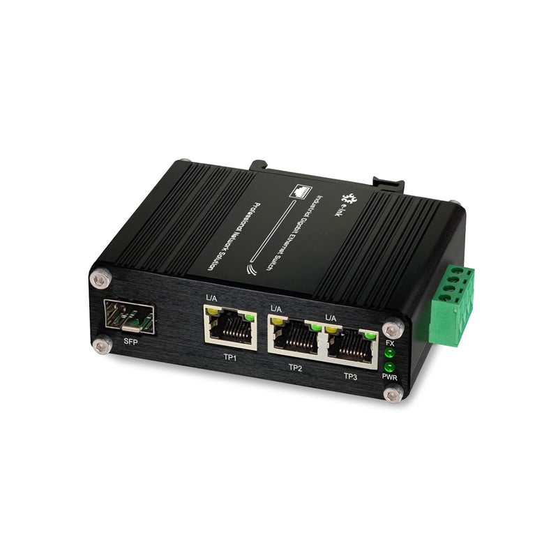 Industrial Gigabit 3 Ports Ethernet Switch Hardened 10/100/1000Mbps Fiber Swit