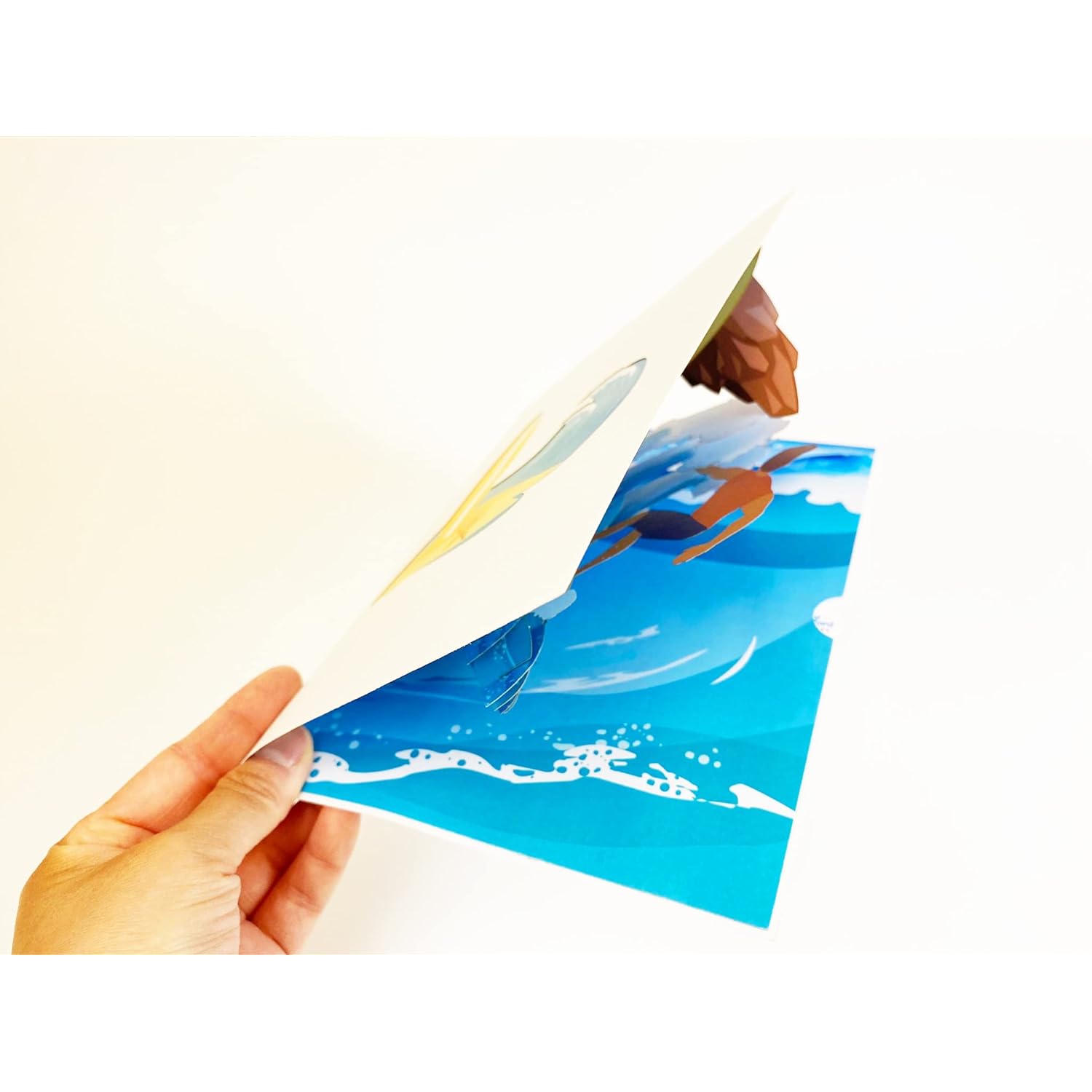 Surfer Pop Up Birthday Card - Surfing, Ocean, Happy Birthday, Just Because, Special Days, Retirement, Graduation, Friendship,Anniversary Card, Unique Gifts For Men, Women