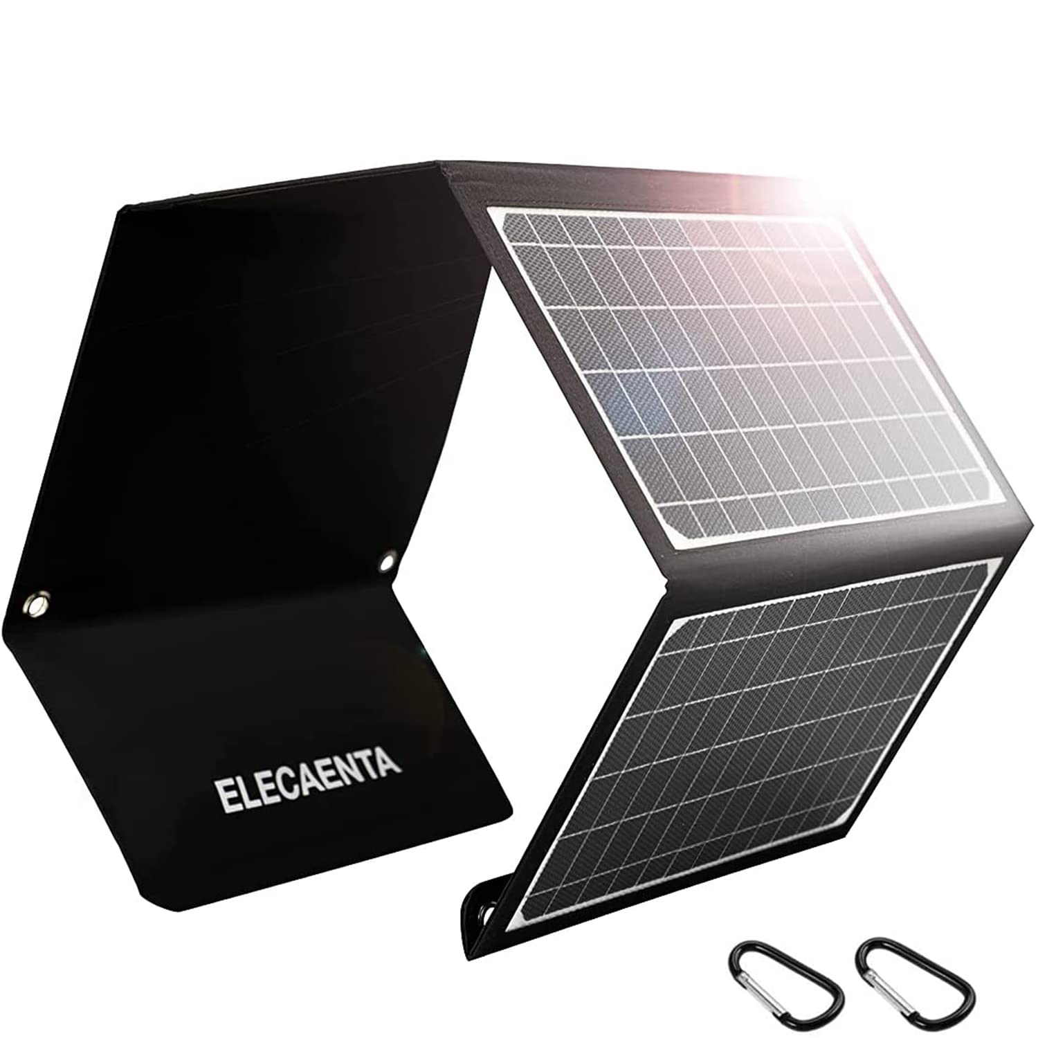 30W Portable Solar Panel Charger, 18W Usb C Fast Charging, Qc 3.0 And Usb A Ports For Cellphones Tablets Camera Power Bank, Ipx5 Waterproof, Foldable Solar Charger For Camping Backpacking