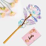 Valentines Galentines Day Gifts For Her Mom Wife Girlfriend Artificial Rose Flowers With Vase Mothers Day Birthday Gifts For Women Grandma Sister Anniversary Thanksgiving Wedding Christmas