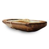 McCall’s Candles | Citronella Mint | Rustic Wooden Bread Bowl Candle | Multi-Wick | USA-Poured Wax | Outdoor-Ready | Reusable Hand-Carved Bowl
