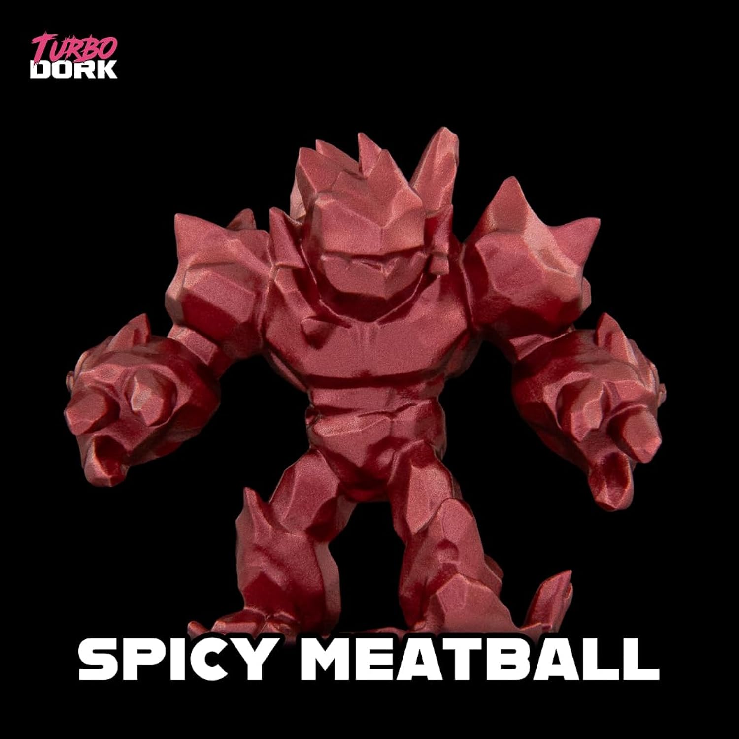 Spicy Meatball Metallic Acrylic Paint 22Ml Bottle - Water-Based Non-Toxic Metallic Finish Paint