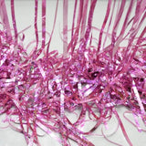 Pink Tinsel Fringe Backdrop, Sparkly Party Streamers Foil Fringe Curtains For Birthdays Bachelorette Easter Bridal Shower Dount Party Decorations - 2 Pack 3.3×8.2Ft