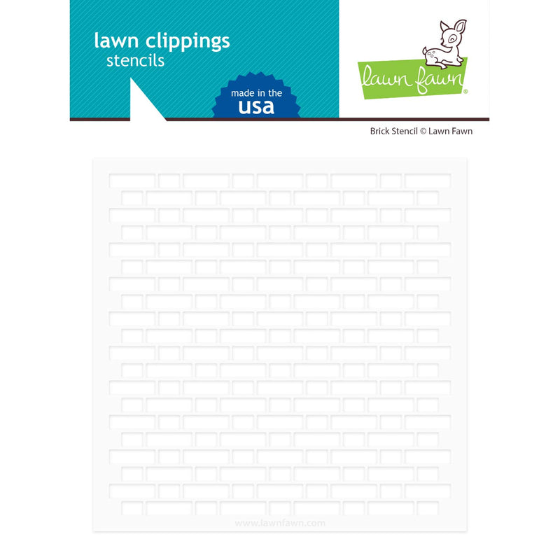 Lf2364 Brick Stencil Lawn Clippings