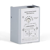 Attic Fan Thermostat Control With Built-In Fire Safety Shut Off, Adjustable Temperature Controller 120 Volt Thermostat Replacement For Power Attic Ventilators And Exhaust Fan