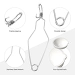 9 Pcs Crucibles For Melting Metal Kit, 6 Ceramic Quartz Crucibles, 3 Pcs Whipclip Handle,Crucible Tongs, Metal Melting Kit,Silversmithing Starter Kit,Melting Metals Like Gold And Silver