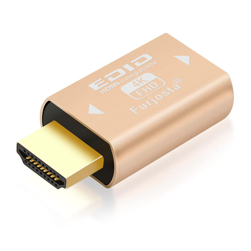 Hdmi Emulator Pass Through 4K Ultra Thin Adapter Aluminum Fit Headlesskeep The