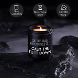 Calming Candle, Stress Relief Gifts For Women, Relaxing Gifts For Men, People - Anxiety Relief Items - Valentines Day, Calm Down, Birthday Funny Aromatherapy Candles For Women Friend Coworker