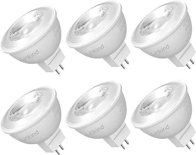 MR16 LED Dimmable Flood Light Bulbs 70W Equivalent GU5.3 3000K 6 Pack