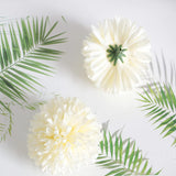 30 Pcs Artificial Chrysanthemums Heads Ball Flowers?Silk Chrysanthemum Ball Bouquet White Bouquets Hydrangea For Home Office Coffee House Parties And Wedding?Milk White?