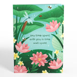 Love Pop-Up Card For Her And Him - 3D Greeting Cards For Boys, Girls, Men, Women - Time Well Spent Frogs - 5" X 7" Card - Blank Notecard & Envelope Included