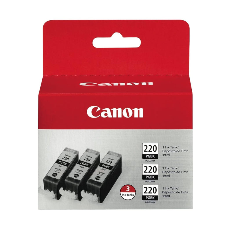 Canon PGI-220 Black Triple Pack for printers