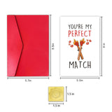 Funny Valentines Day Card For Husband Him, Lovely Valentine’S Day Card For Boyfriend Man, You’Re My Perfect Match Card