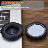 Live 400 Bt Earpads - Live400 Replacement Ear Pads Cover Cushions Foam Compatible With Jbl Live 400Bt On-Ear Wireless Headphones,High-Density Noise Cancelling Foam,Softer Leather - Black