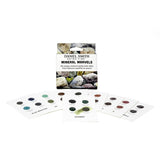 Daniel Smith 285900105 Transparent Watercolor Mini Watercolor Dot Card Box Set Mineral Marvel, 36 Colors, 9 Pieces