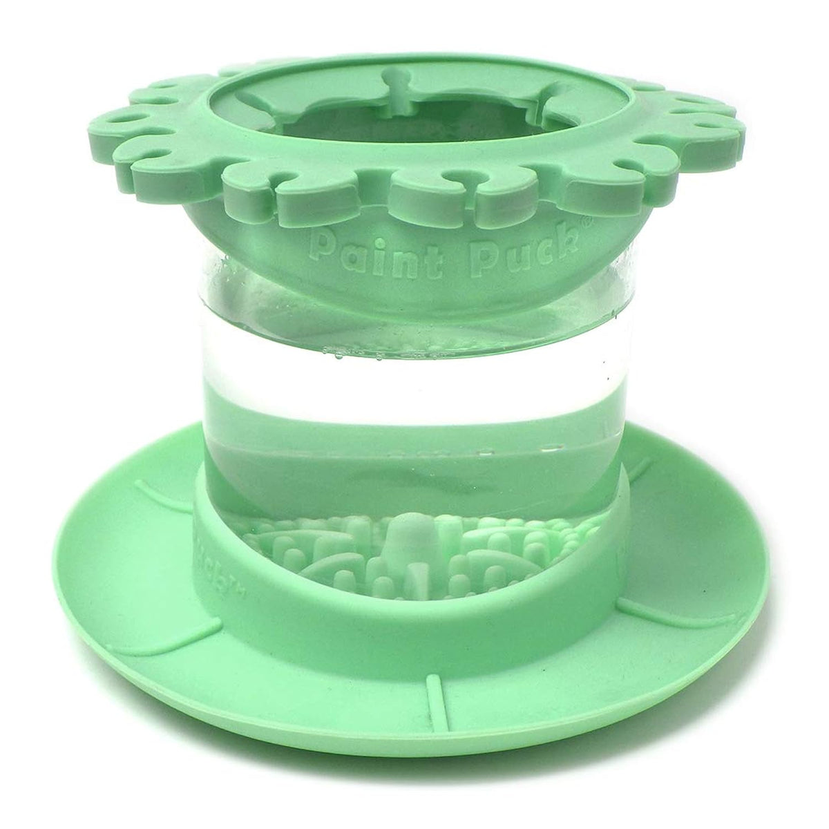 Ultimate Rinse Cup Paint Brush Cleaner (Green, Mug) – Non-Spill Paint Water Cup & Brush Cleaner With Brush Holder, Squeegee Lips & Drip Tray For Acrylic, Watercolor & Art Supplies