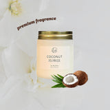 Golden Garden Tomato - Vine & Basil Scented Candle – 6.5Oz Frosted Sage Glass Jar With Gold Screw Lid – Single Cotton Wick, 33H, Smokeless (White)