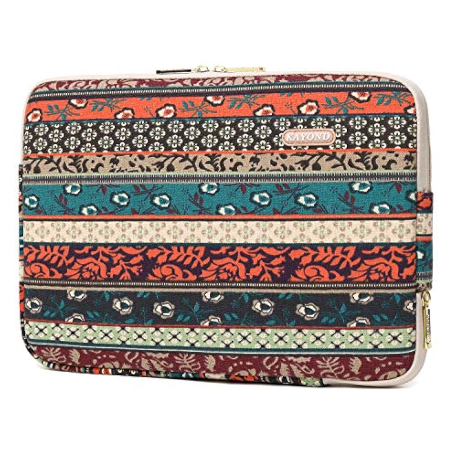 kayond Water-Resistant Canvas 17 Inch Laptop Sleeve-Red Bohemia