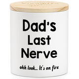 10Oz Candle Gifts For Dad Birthday Christmas From Daughter Son, Xmas New Daddy Stepdad Father In Law, Best Dad Ever Present, Father Sandalwood Scented Candle