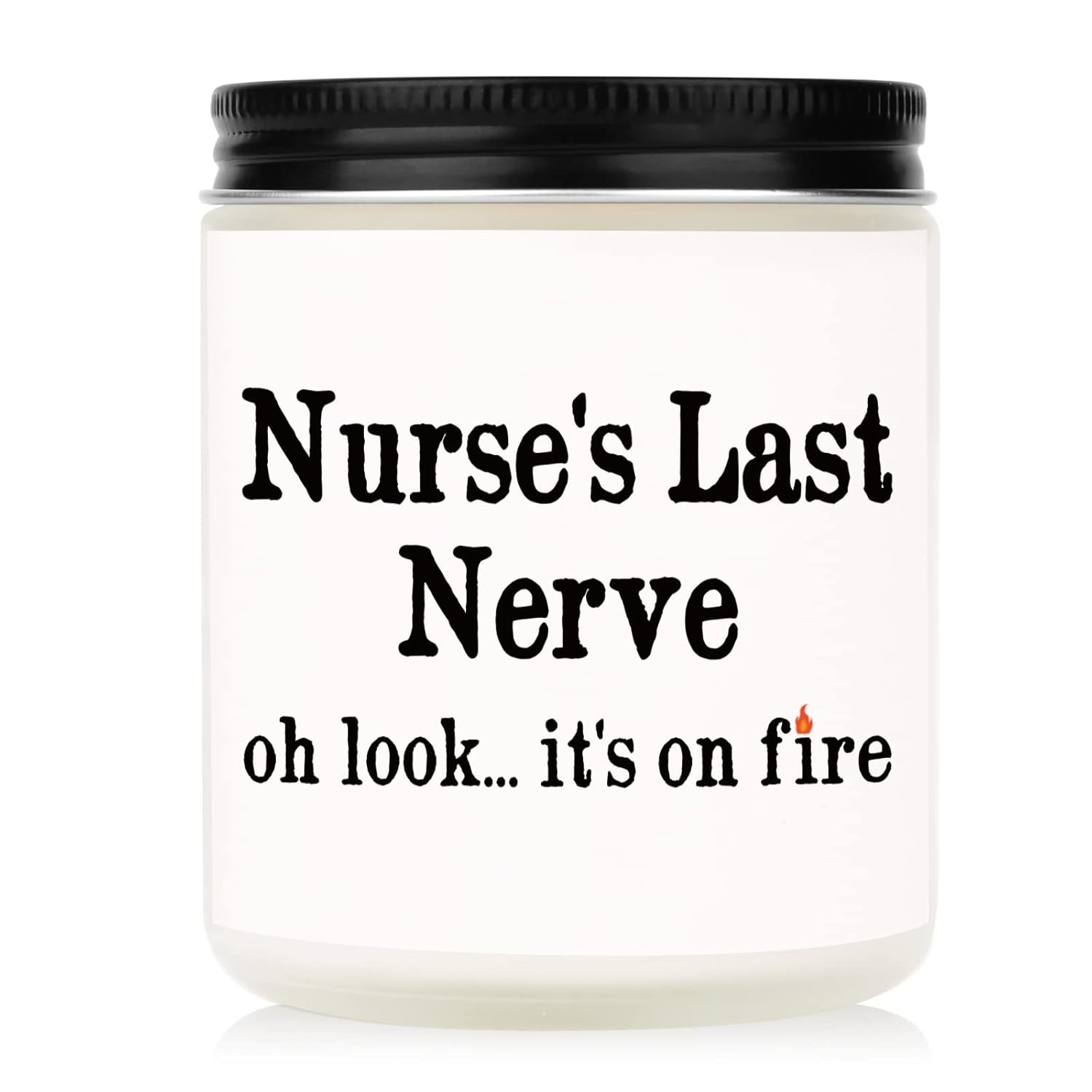 Funny Nurse Gifts For Women, Lavender Scented Candle, Cool Gifts For Nurses Christmas Graduation Birthday Appreciation, Rn Registered Gift For Nurse Female, New Nurses, Nursing Student (7Oz)