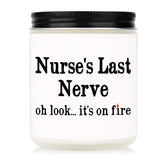 Funny Nurse Gifts For Women, Lavender Scented Candle, Cool Gifts For Nurses Christmas Graduation Birthday Appreciation, Rn Registered Gift For Nurse Female, New Nurses, Nursing Student (7Oz)