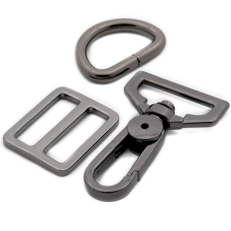 Metal Snap Hooks, With D Drings Strap Buckles 5 Sets Purse Hardware Push Gate