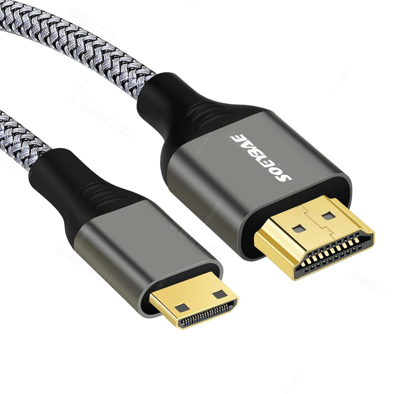 Mini Hdmi To Hdmi Cable 6Ft/2M High-Speed Hdmi To Mini Hdmi 2.0 Cord Support 3