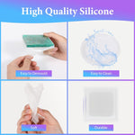 Resin Molds Kit 12Pcs, Epoxy Resin Silicone Molds, Resin Mold Including Cube, Pen Container, Pyramid, Tray, Love, Round, Square, Ball, Flowerpot, Cuboid, Crystal