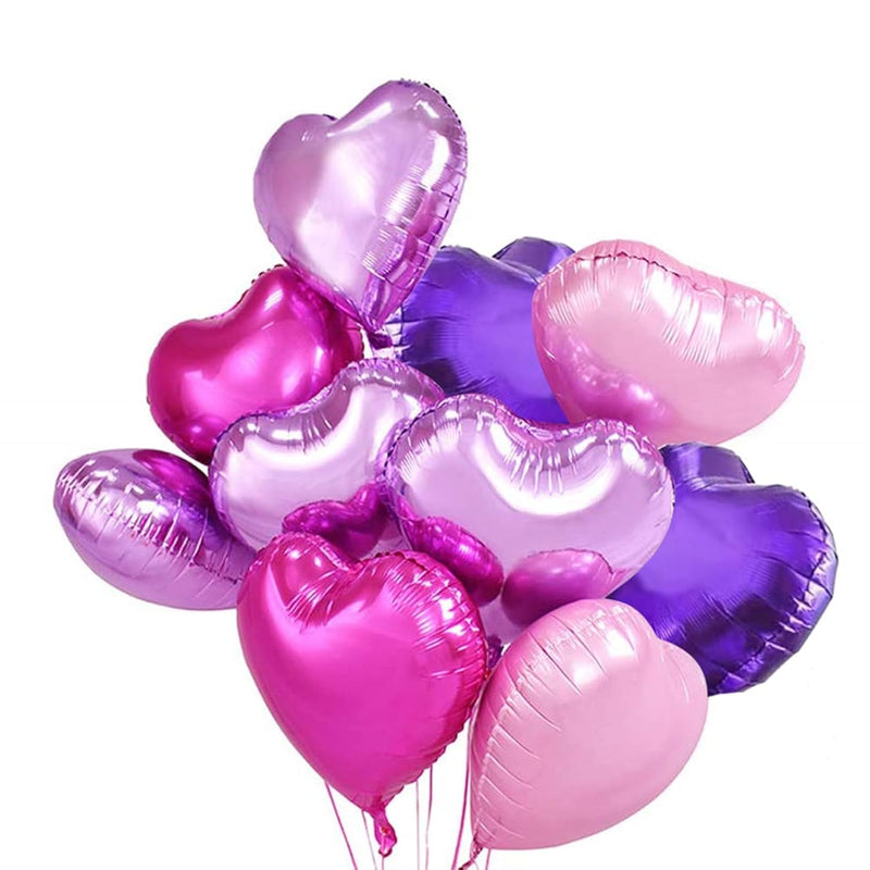 18 Inch Pink Heart Balloons Foil Balloons Mylar Balloons For Party Dec