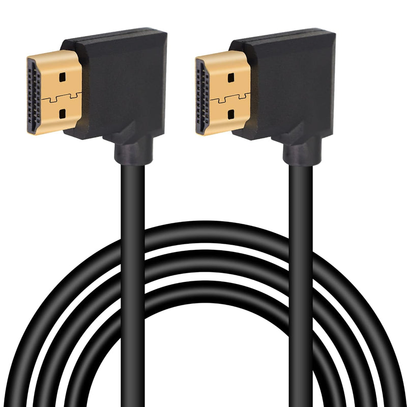 4K Hdmi Cable 1.4,90 Degrees Angle Hdmi Male To Male Cable 4K@30Hz,Gold-Plated