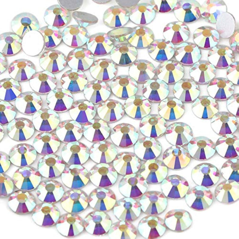 Flat Back Crystal Rhinestones Round Gems For Nail Art And Craft Glue Fix, Crystalab (4.6-4.8Mm) Ss20/1440Pcs