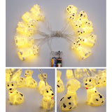 Indoor Outdoor Cute Animal Ornaments Battery Operated 10 Led String Lights Birthday Party Wedding Christmas Tree Hallowe