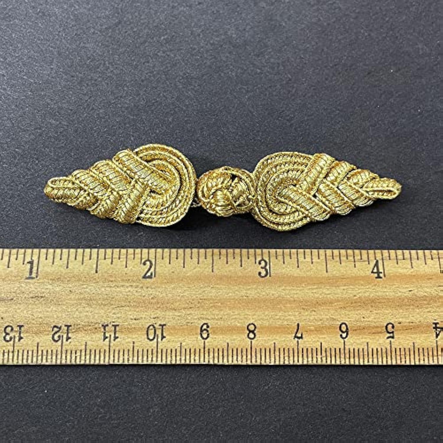 4-Sets 3-3/4" Vintage Fabric Frogs Closure, Chinese Frog Closure, Brai