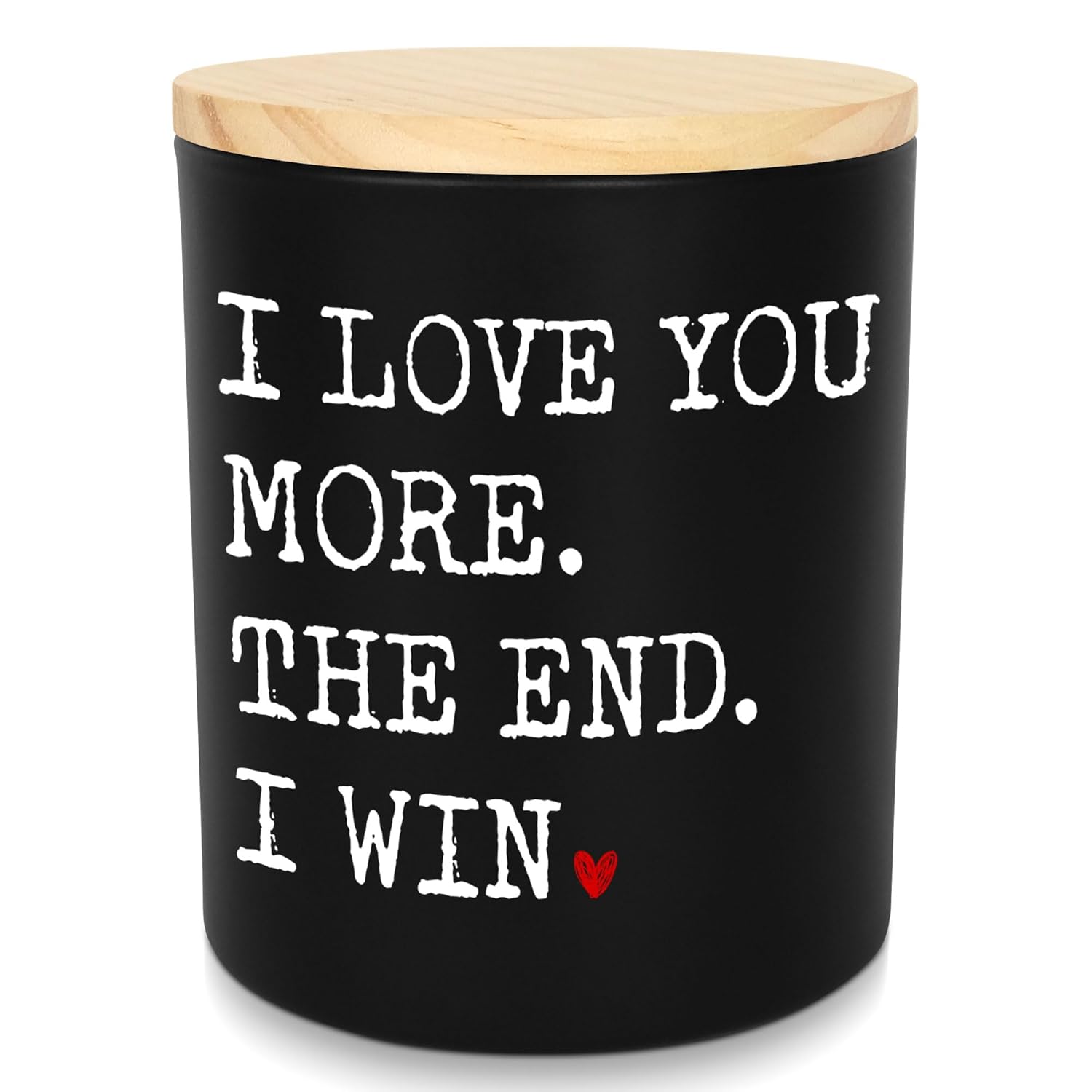 Valentines Day Gifts For Her Him - I Win Vanilla Lavender Scented Candle 10 Oz - Anniversary Wedding Birthday Gifts For Women Men, Couple Gift For Boyfriend Girlfriend Husband Wife