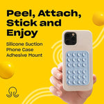 Silicone Suction Phone Case Mount - Hands-Free Grip Holder, iPhone & Android