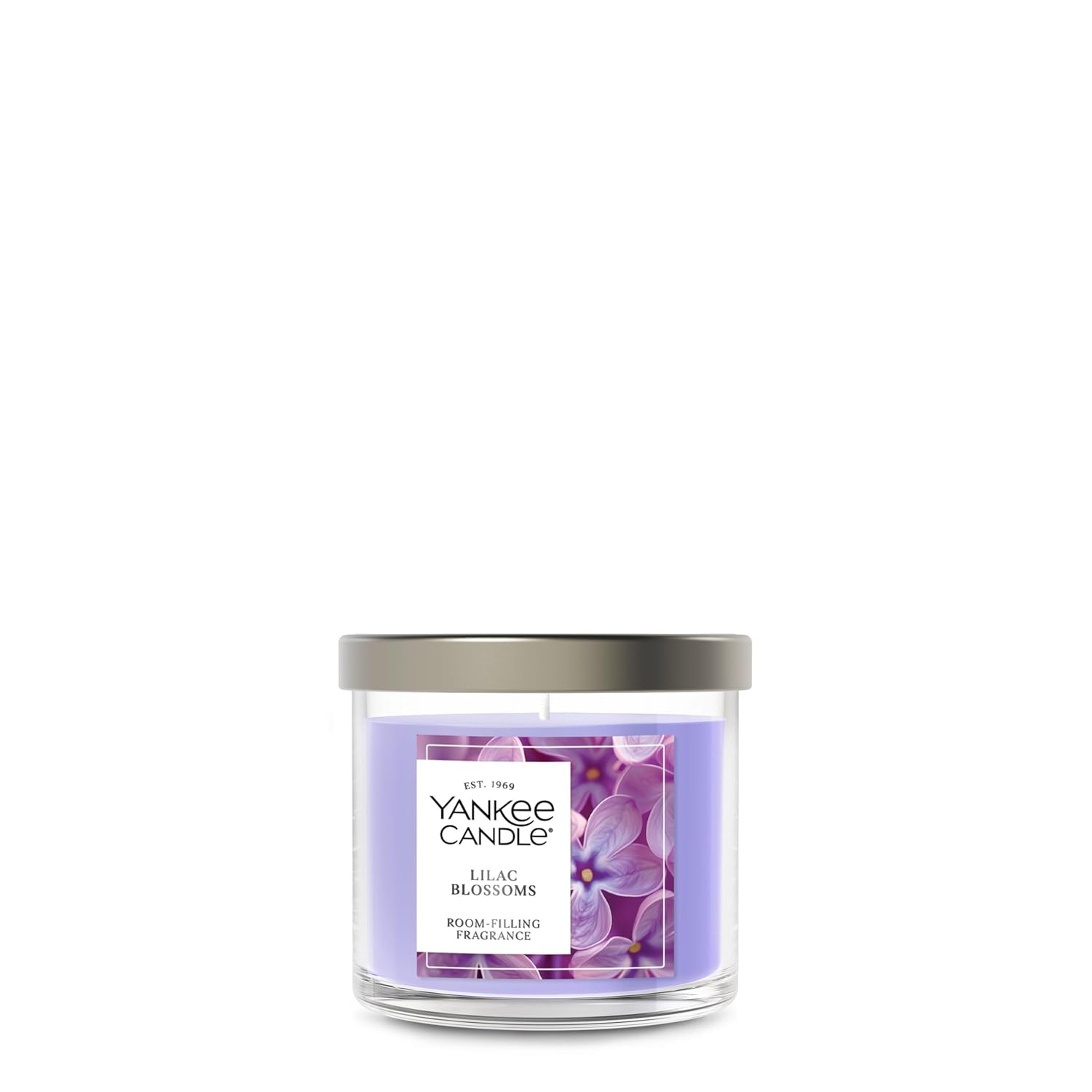Yankee Candle Small Tumbler Scented Candle with up to 40 Hour Burn Time, Premium Plant Wax Blend for Consistent Burn, 4.3 oz Tumbler Candle with Room Filling Fragrance, Lilac Blossoms