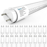 20 Pack 4FT T8 LED Tubes 20W 2400LM 5000K Type A B Plug and Play Ballast Bypass Replacement