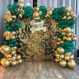 Green And Gold Balloon Arch Kit, 140Pcs Emerald Forest Hunter Dark Green Metallic Gold Balloon Garland Kit For Wedding, Engagements, Birthday, Baby Shower, Anniversary Party Decorations