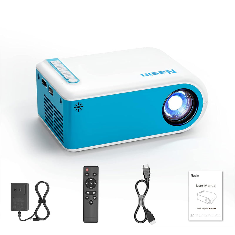 Mini Projector, Portable Projector 1080P Supported Small Home Theater Movie Pr