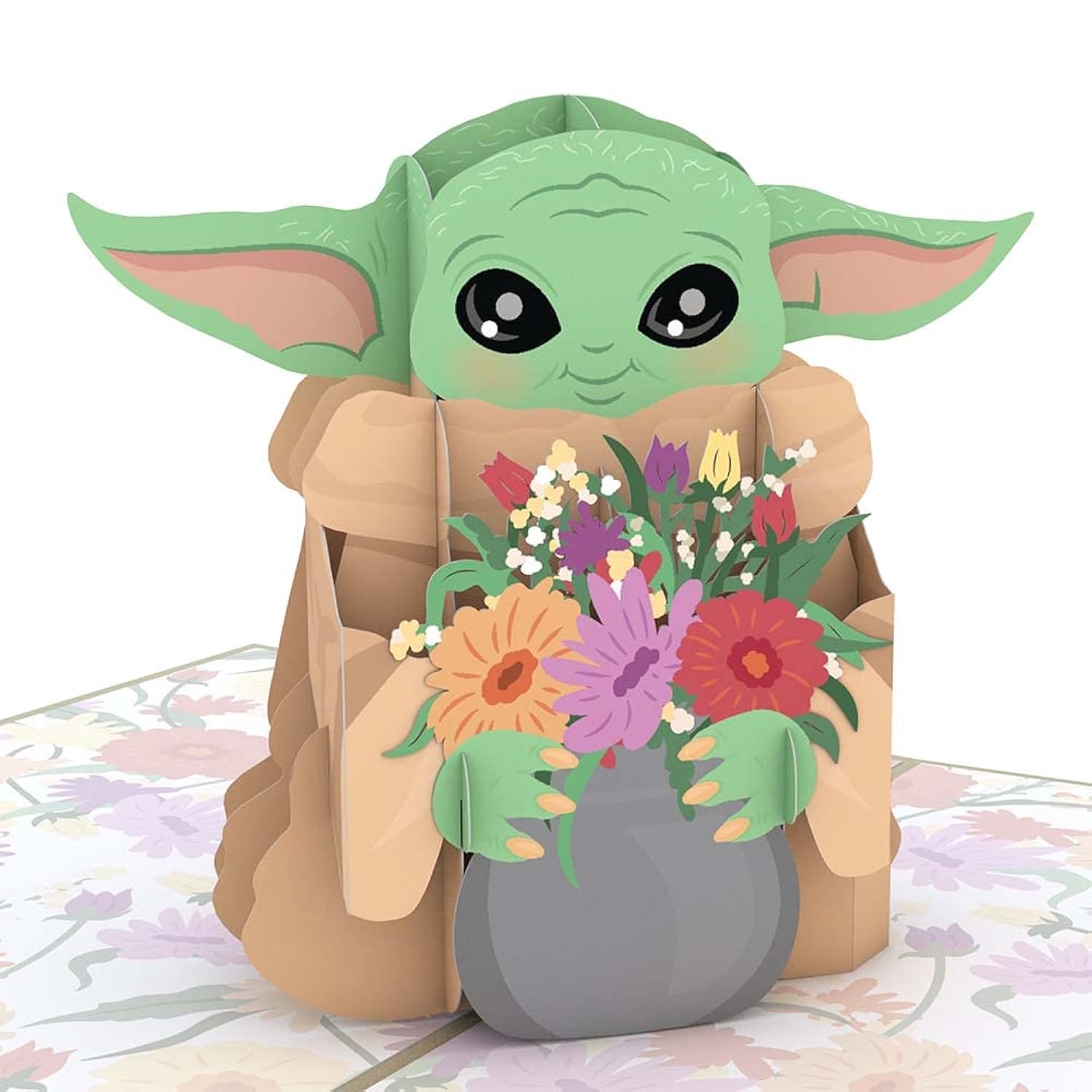 Star Wars Grogu Mother’S Day Pop-Up Card – Mother’S Day Card – Handcrafted 3D Pop-Up Greeting Card For Her – Mother’S Day Love Card From Grogu, 5 X 7”