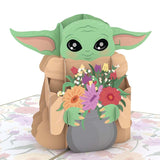 Star Wars Grogu Mother’S Day Pop-Up Card – Mother’S Day Card – Handcrafted 3D Pop-Up Greeting Card For Her – Mother’S Day Love Card From Grogu, 5 X 7”