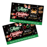 50Pcs Merry Christmas Funny Scratch Card, Christmas Party Scratch Off Game For Elk Lovers, Xmas Birthday Party Supplies, Xmas Raffle Tickets Lottery Game For Family Friends Gathering