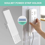 5-Pack Self Adhesive Power Strip Holder Wall Mount Cable Management Organizer